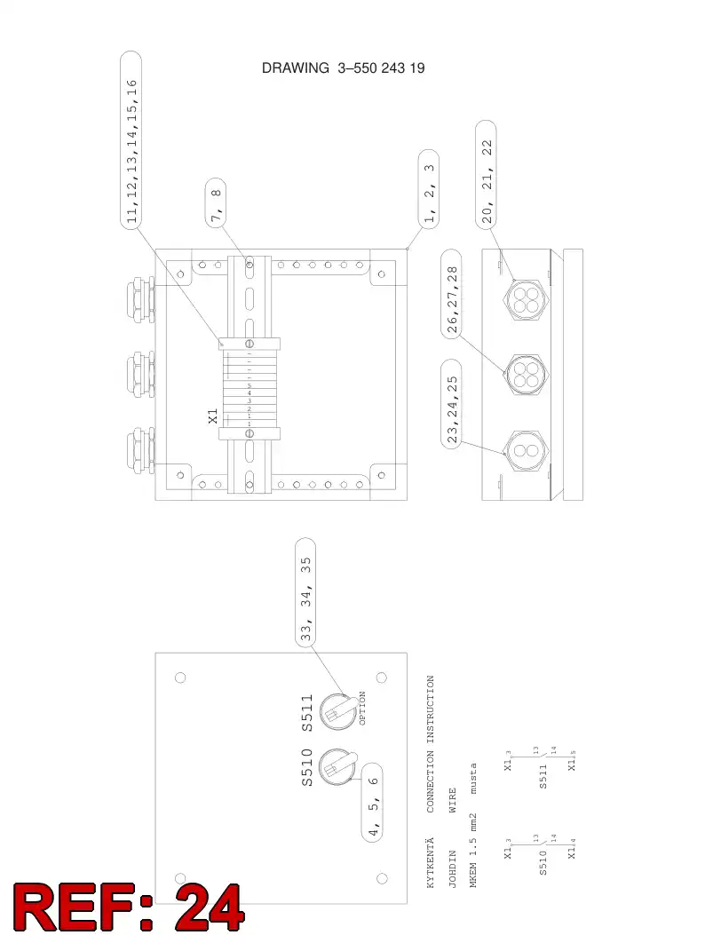 88211189 882 111 89 RUBBER GASKET - Sandvik Technical Drawing