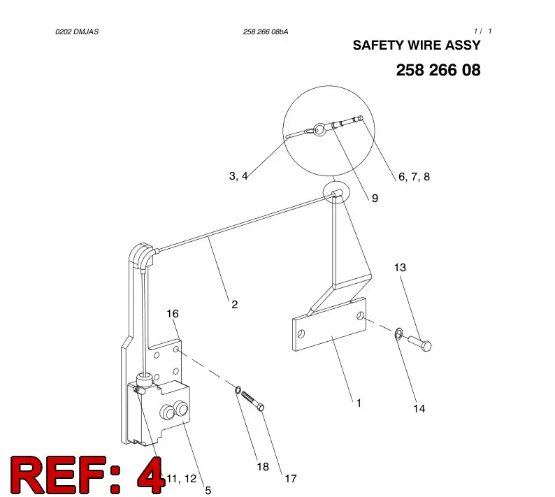88212759 882 127 59 WIRE END PROTECTIVE QUARD - Sandvik Technical Drawing