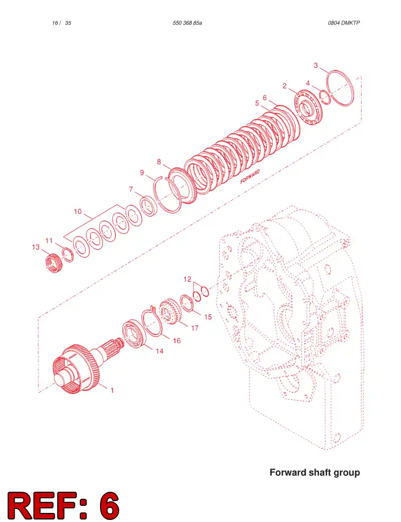 88217679 882 176 79 CLUTCH OUTER DISC - Sandvik Technical Drawing