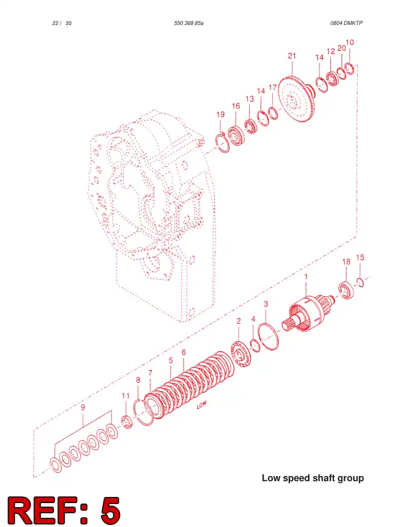 88217829 882 178 29 CLUTCH INNER DISC - Sandvik Technical Drawing