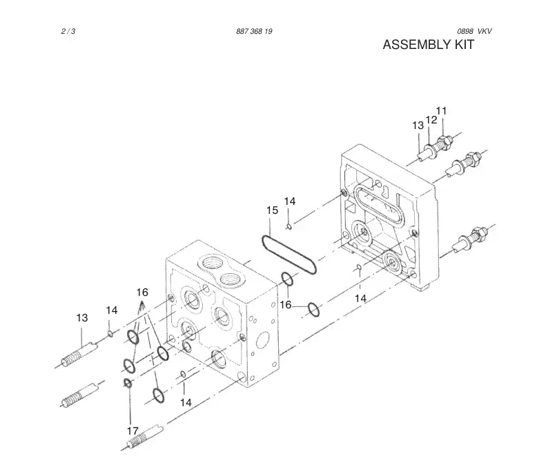 88219309 882 193 09 ASSEMBLY KIT - Sandvik Technical Drawing
