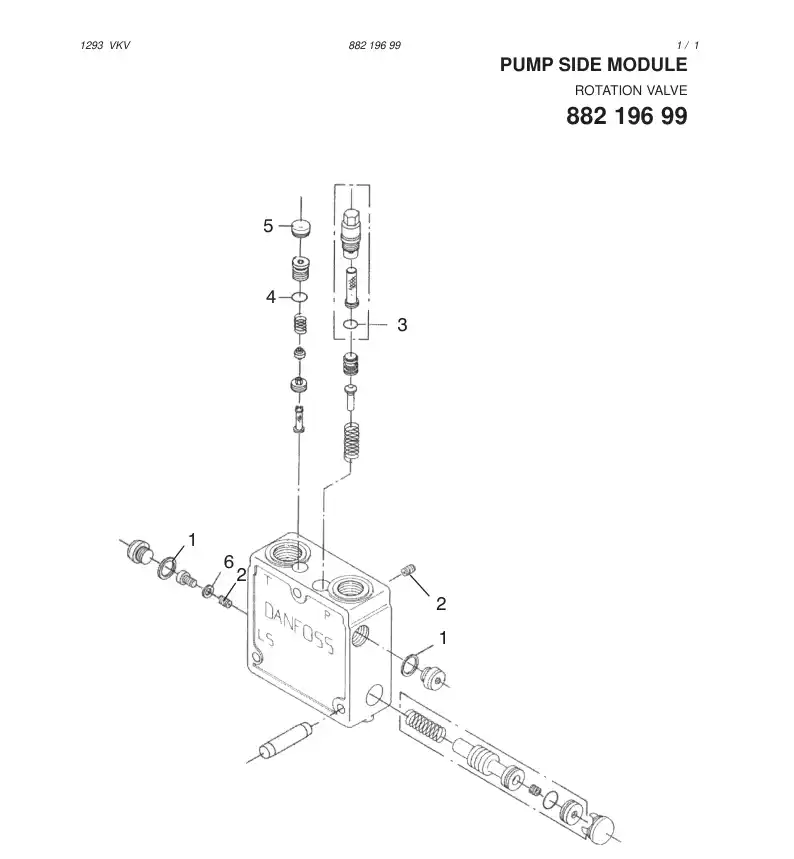 88219719 882 197 19 SEAL KIT - Sandvik Technical Drawing