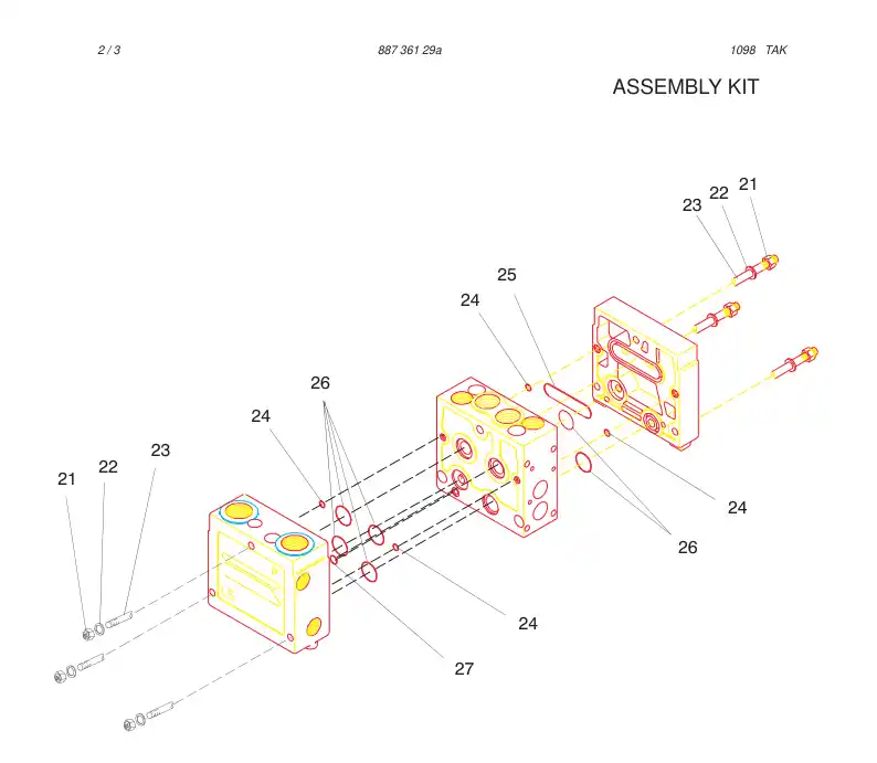 88220109 882 201 09 ASSEMBLY KIT - Sandvik Technical Drawing