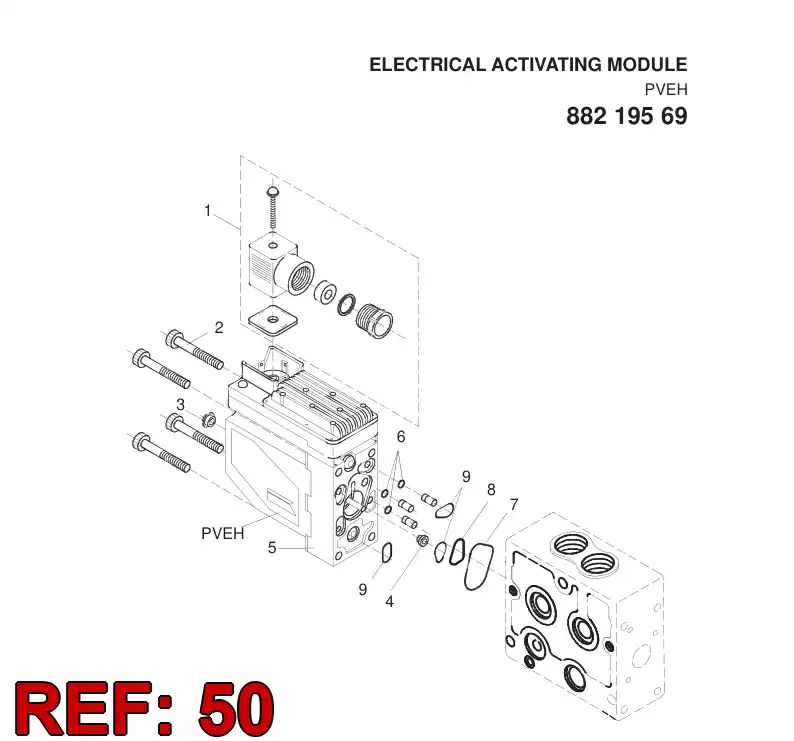 88220769 882 207 69 SEAL KIT - Sandvik Technical Drawing