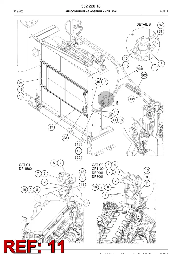 88220919 882 209 19 Hexagon head bolt - Sandvik Technical Drawing