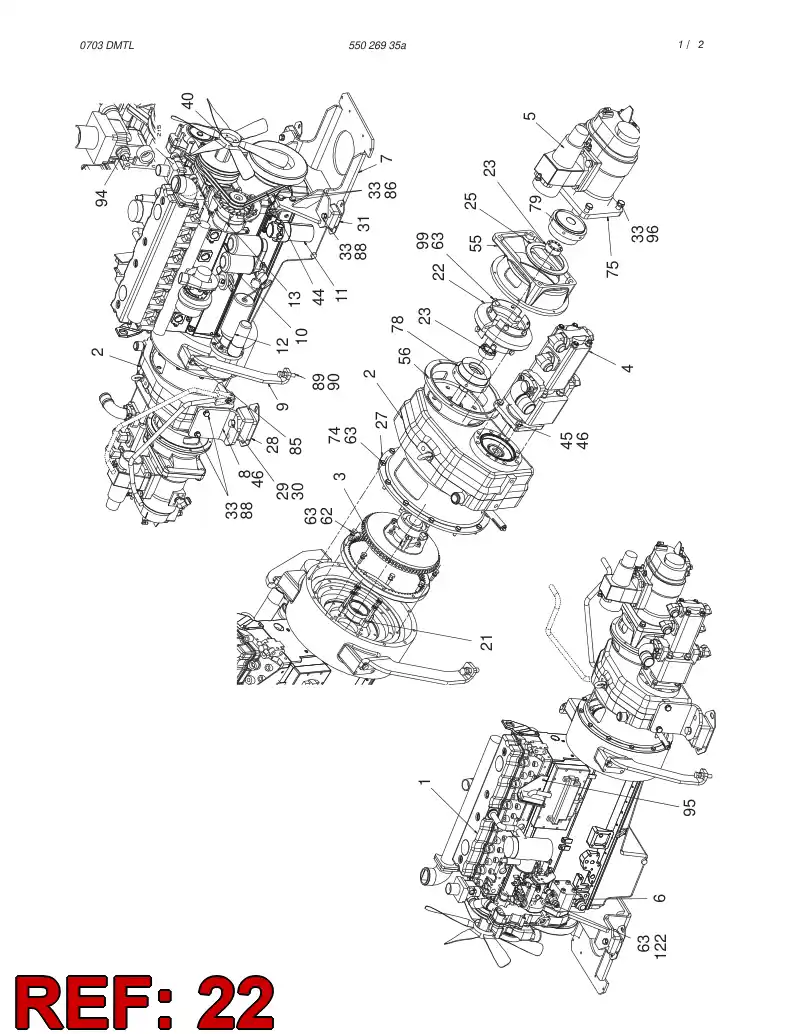88221089 882 210 89 CLUTCH - Sandvik Technical Drawing