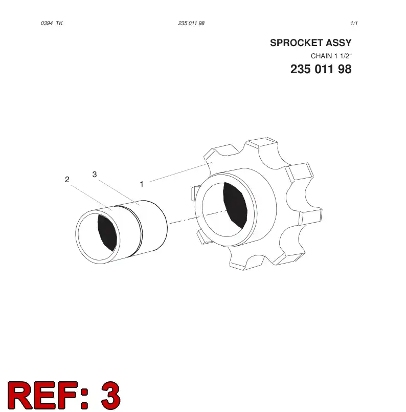 88226029 882 260 29 Bushing, Bearing - Sandvik Technical Drawing