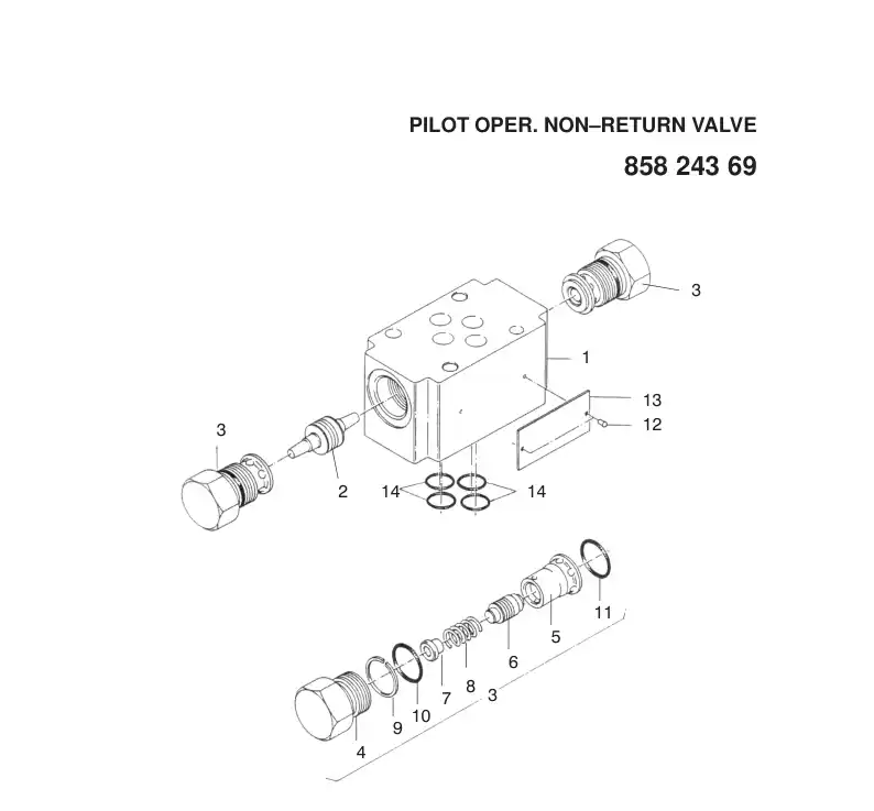 882 314 19 SEAL KIT - drawing