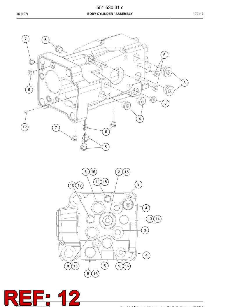 88232279a 882 322 79a Spring-type straight pin - Sandvik Technical Drawing