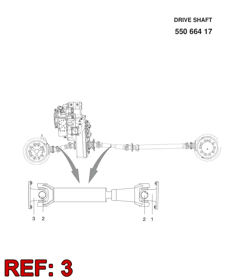 88235739 882 357 39 FLANGE YOKE - Sandvik Technical Drawing