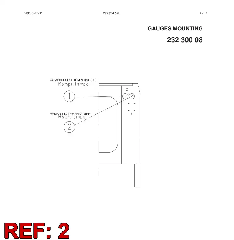 88237199 882 371 99 CONTACT THERMOMETER - Sandvik Technical Drawing