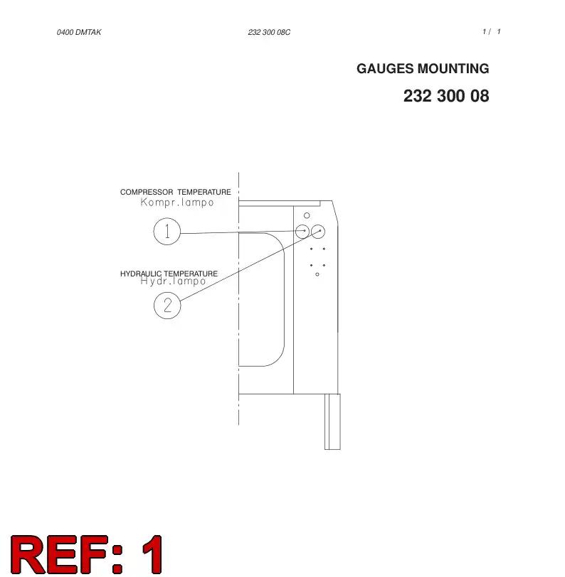 88237219 882 372 19 CONTACT THERMOMETER - Sandvik Technical Drawing