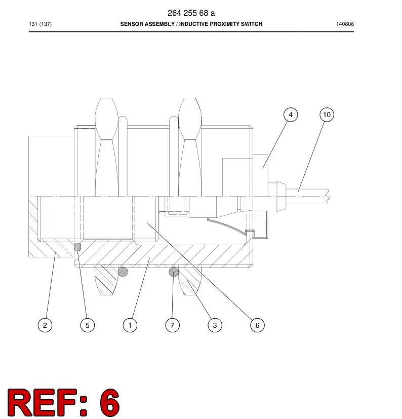 88242999 882 429 99 Switch, Proximity, Inductive - Sandvik Technical Drawing