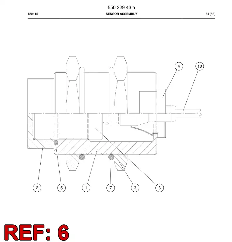 88242999a 882 429 99a INTERRUPTOR, PROXIMIDAD, INDUCTIVO - Sandvik Technical Drawing