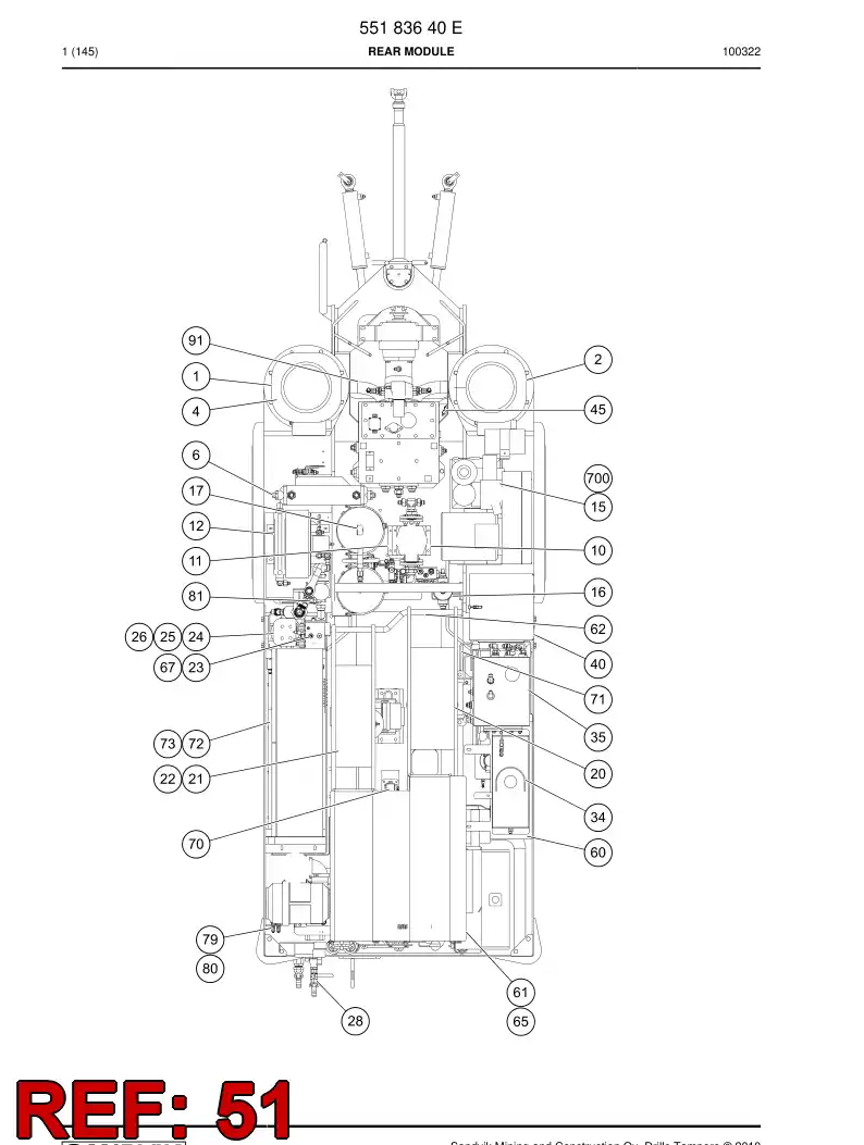 88248799a 882 487 99a Buzzer - Sandvik Technical Drawing