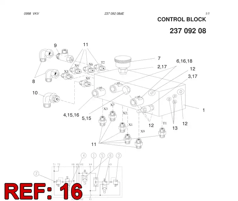 88253519 882 535 19 BOBINADO - Sandvik Technical Drawing