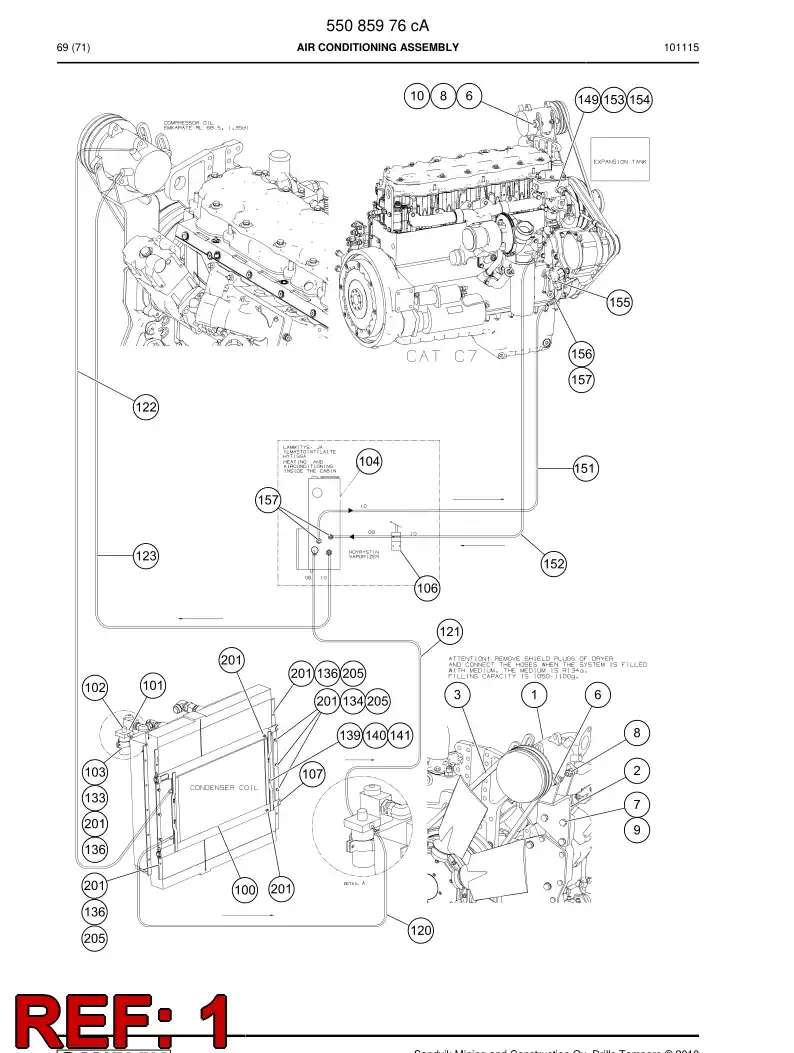 88257429a 882 574 29a Compressor - Sandvik Technical Drawing