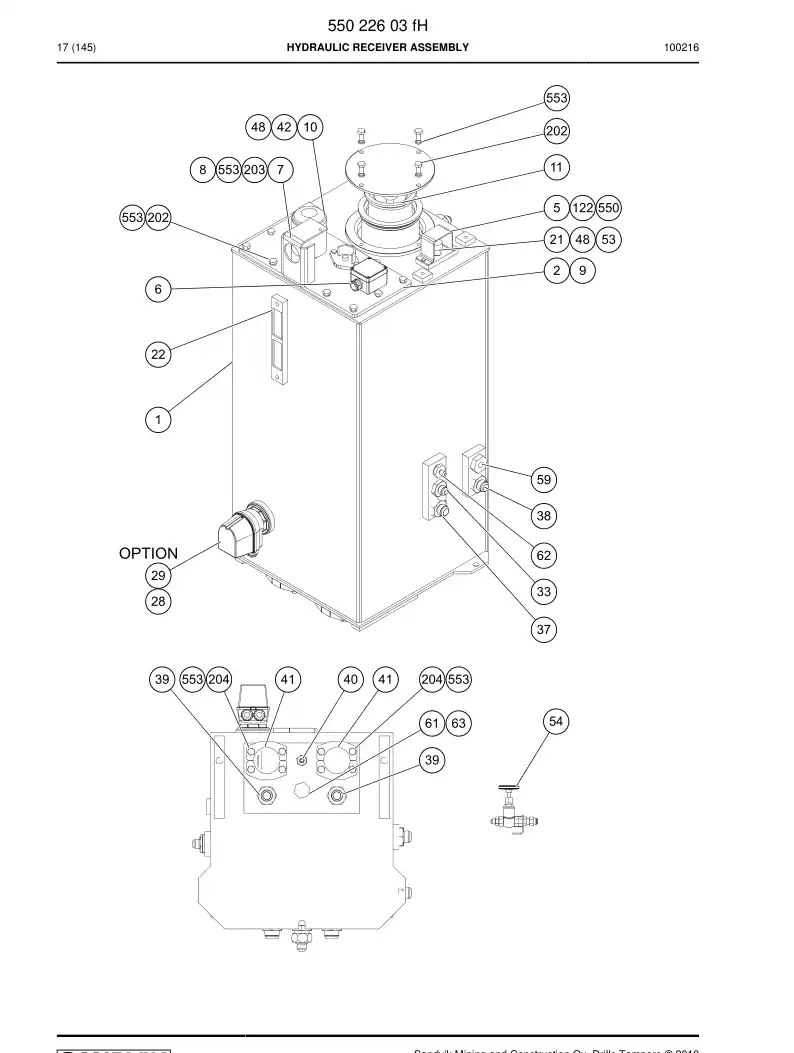 88259319a 882 593 19a Level switch - Sandvik Technical Drawing