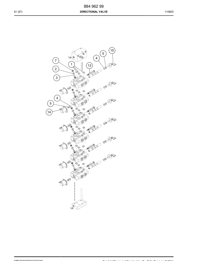 88261379a 882 613 79a Seal kit - Sandvik Technical Drawing