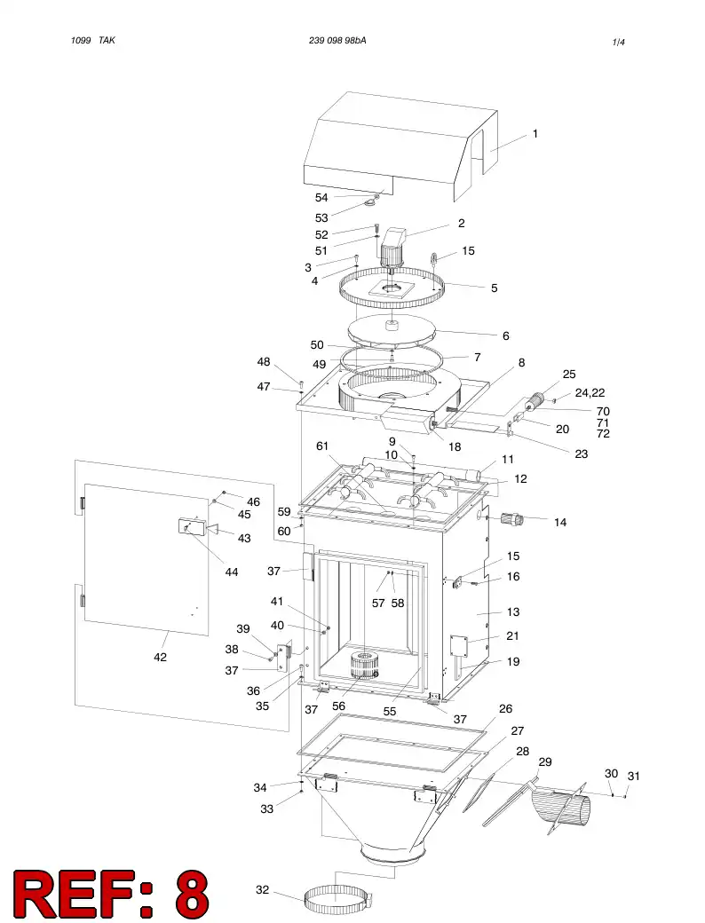 88261789 882 617 89 FAN CASING - Sandvik Technical Drawing