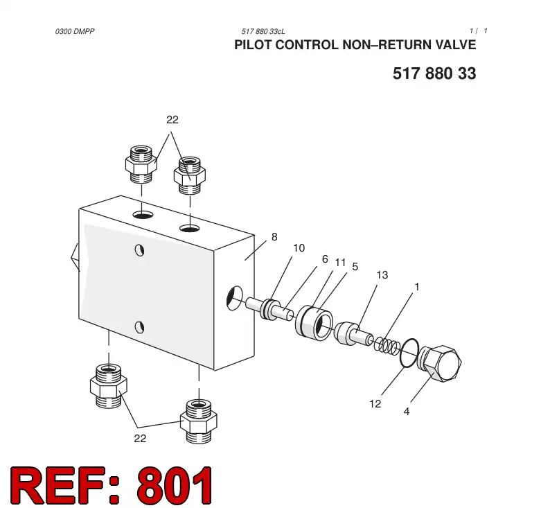88263009 882 630 09 REPAIR KIT - Sandvik Technical Drawing