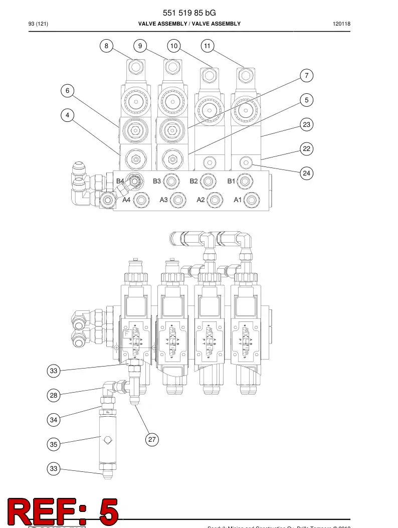 88277229 882 772 29 Seal Kit - Sandvik Technical Drawing