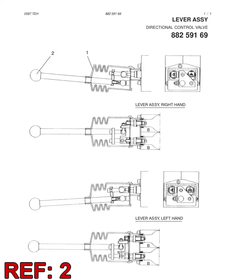 88282469 882 824 69 KNOB - Sandvik Technical Drawing