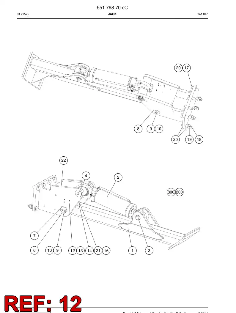 88287259a 882 872 59a Sensor, Inductive - Sandvik Technical Drawing