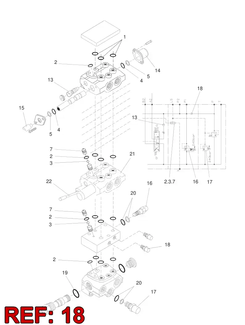 88287409 882 874 09 CHECK VALVE ASSY - Sandvik Technical Drawing