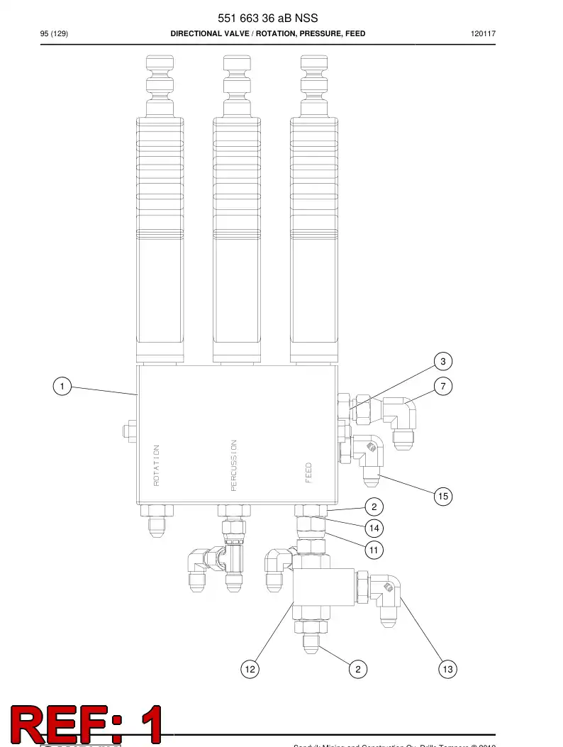 88288549a 882 885 49a Solenoid - Sandvik Technical Drawing