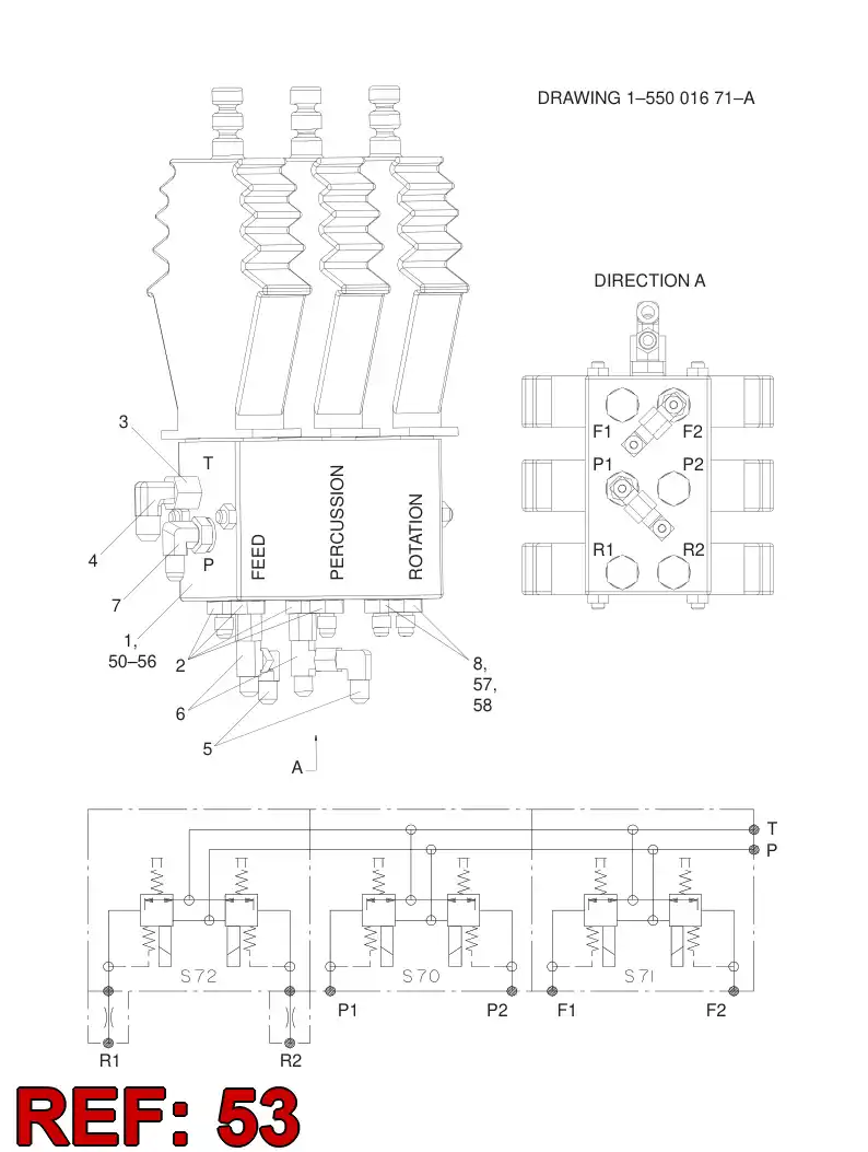 88289309 882 893 09 SEAL KIT - Sandvik Technical Drawing
