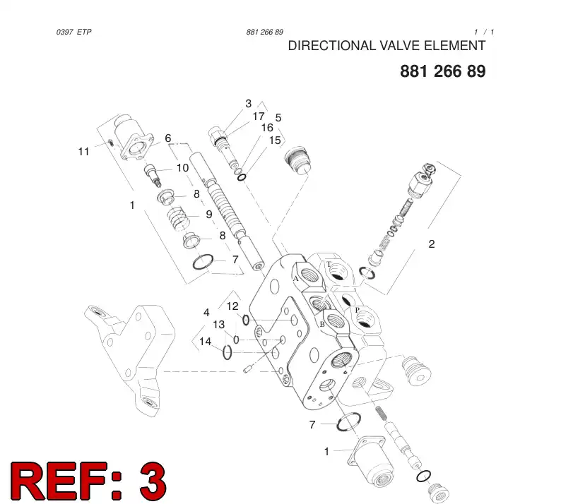 88300699 883 006 99 PRESSURE RELIEF VALVE ASSY - Sandvik Technical Drawing
