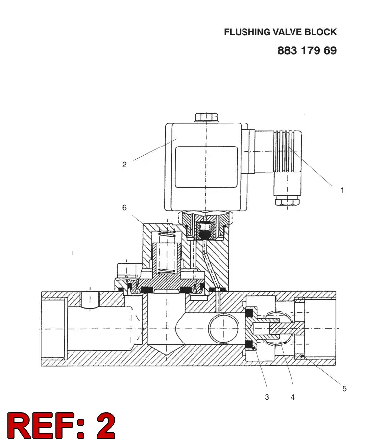 88302609 883 026 09 SOLENOID - Sandvik Technical Drawing