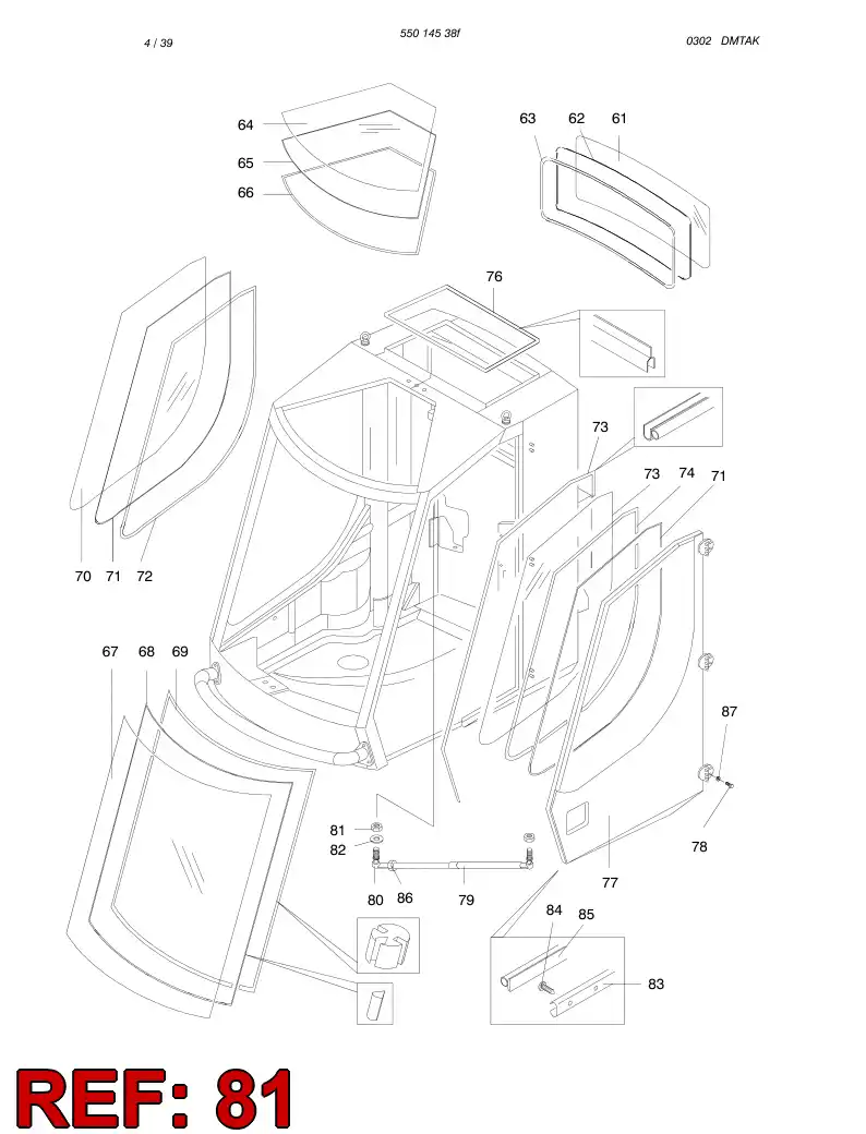 88312079 883 120 79 Nut, Lock - Sandvik Technical Drawing