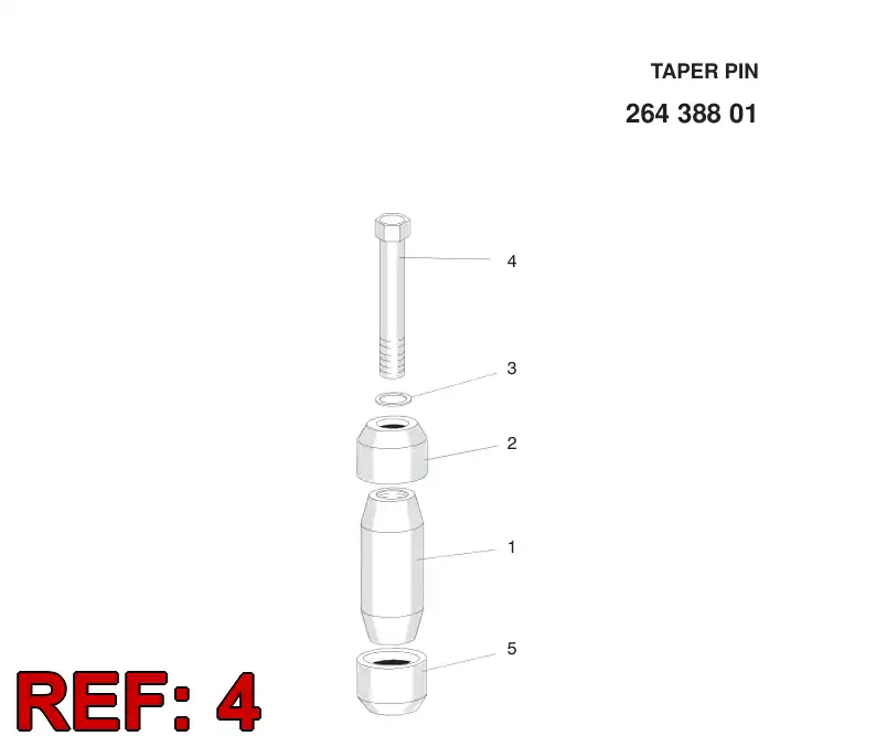 88313109 883 131 09 HEXAGON HEAD BOLT (FULL THREAD) - Sandvik Technical Drawing