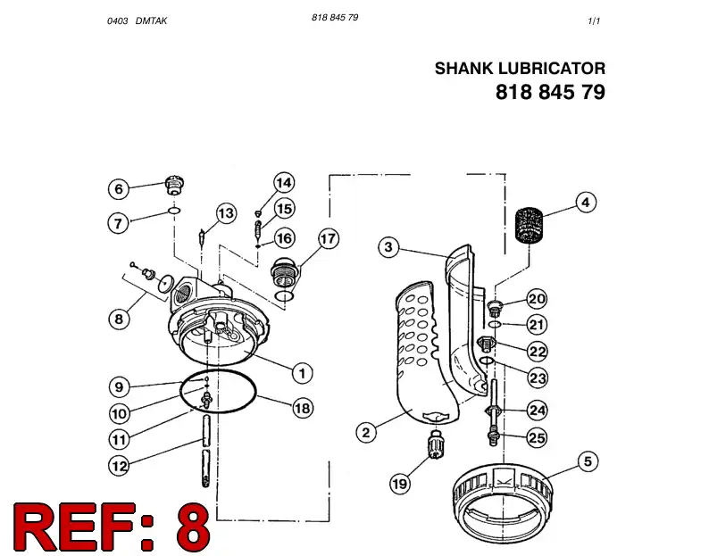 88341179 883 411 79 FLOW GUIDE - Sandvik Technical Drawing