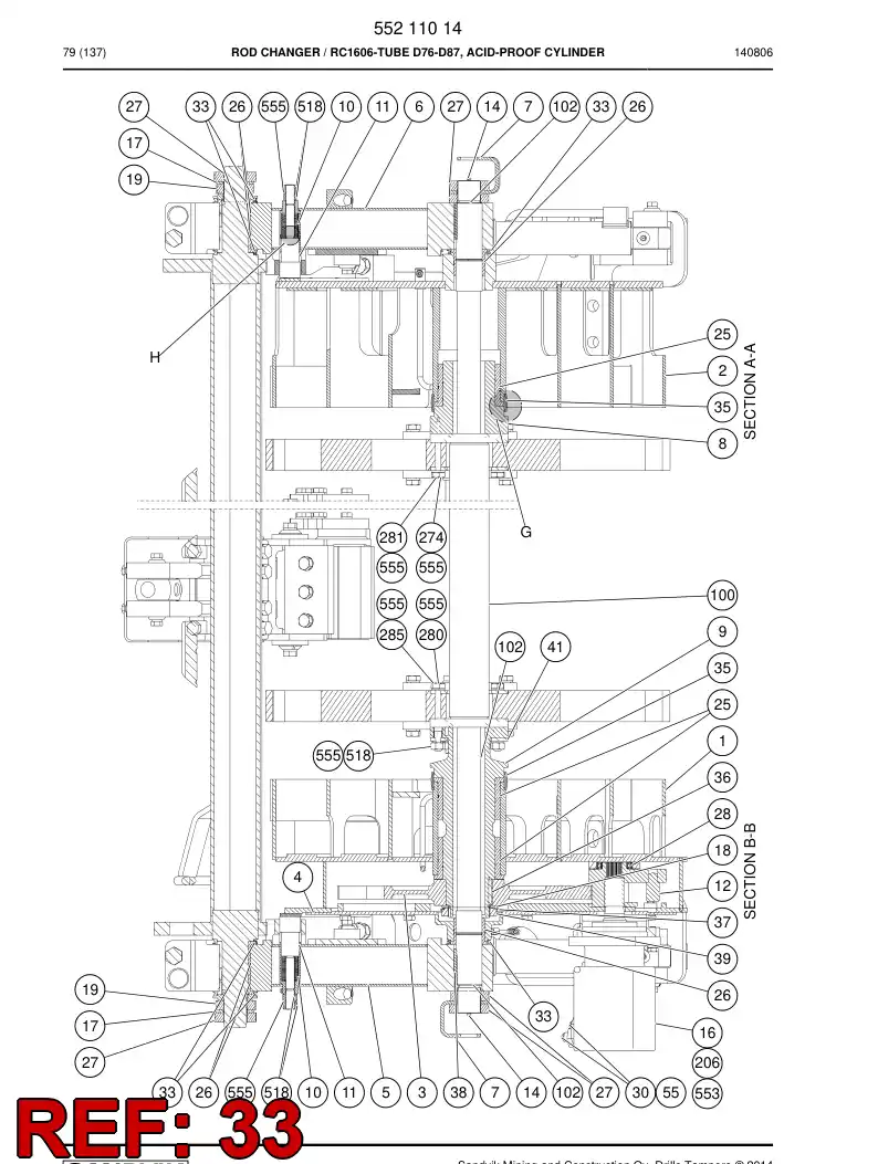 88342189 883 421 89 V-SEAL - Sandvik Technical Drawing