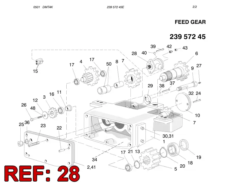 88343889 883 438 89 HYDR. MOTOR ASSY - Sandvik Technical Drawing