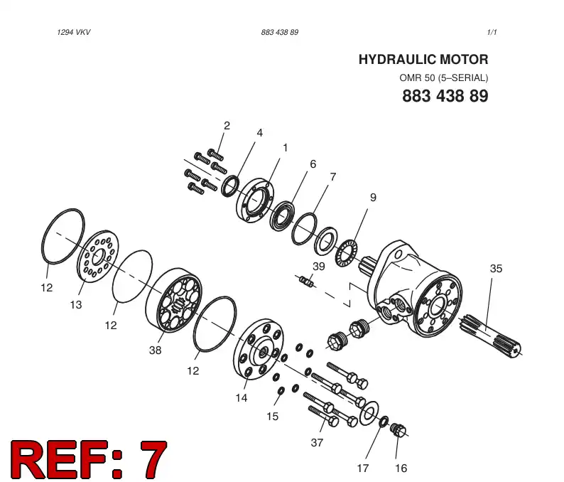 88359999 883 599 99 Washer - Sandvik Technical Drawing