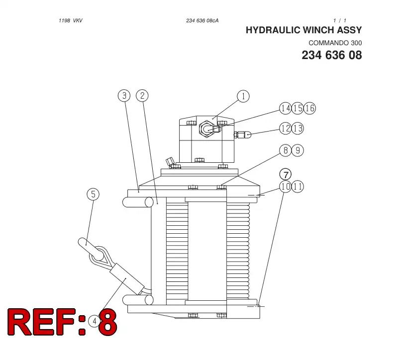88360099 883 600 99 Hexagon head screw - Sandvik Technical Drawing