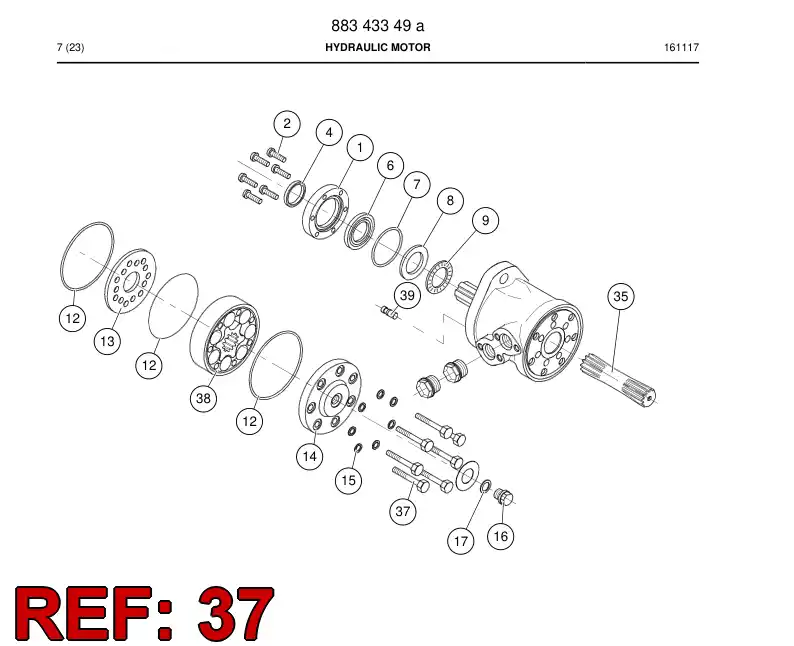 88362959 883 629 59 Screw - Sandvik Technical Drawing