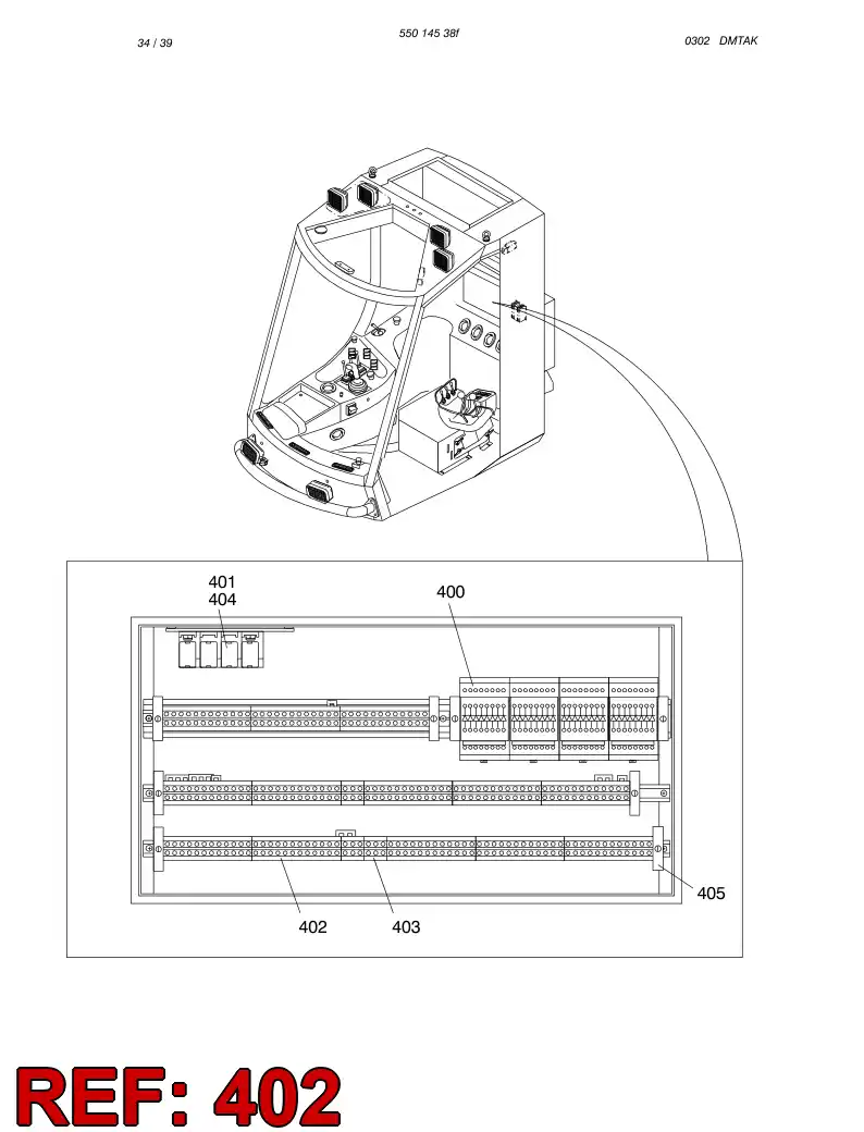 88380869 883 808 69 TERMINAL BLOCK - Sandvik Technical Drawing