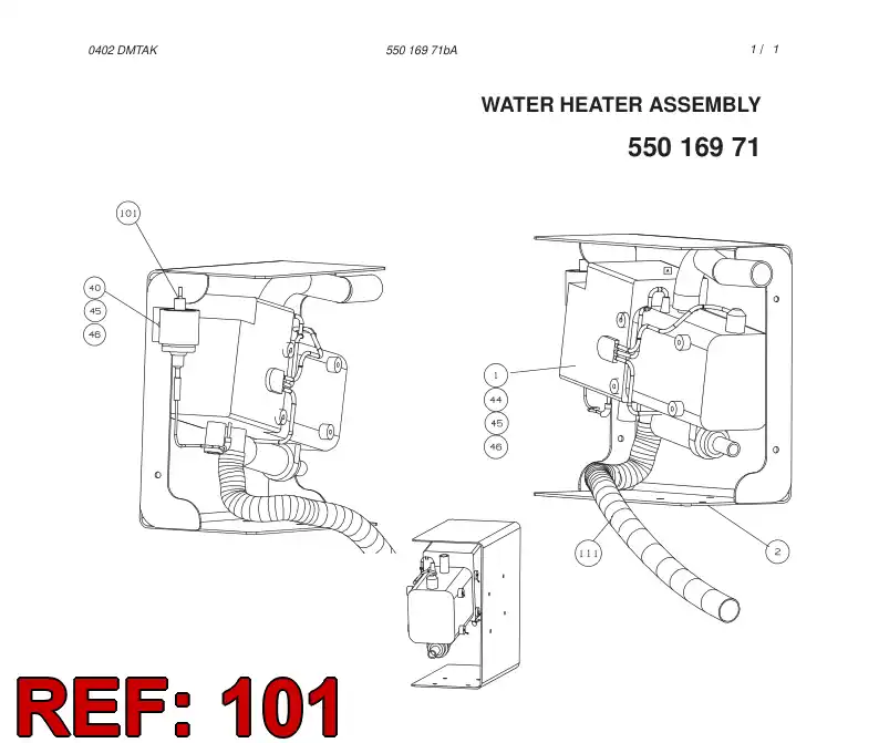 88403759 884 037 59 FUEL PUMP - Sandvik Technical Drawing
