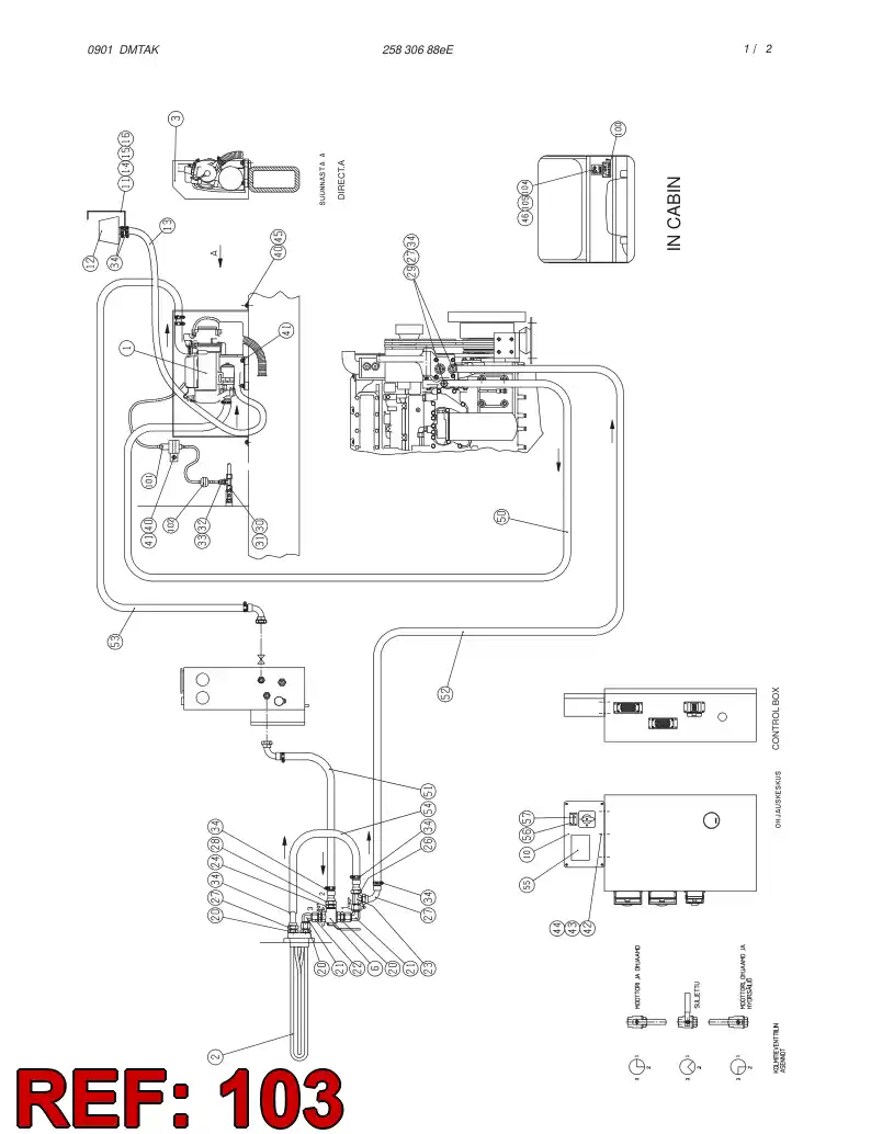 88404359 884 043 59 CONTROL BLOCK ASSEMBLY - Sandvik Technical Drawing