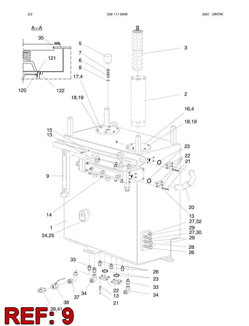 88406529 884 065 29 FLUID LEVEL SWITCH - Sandvik Technical Drawing