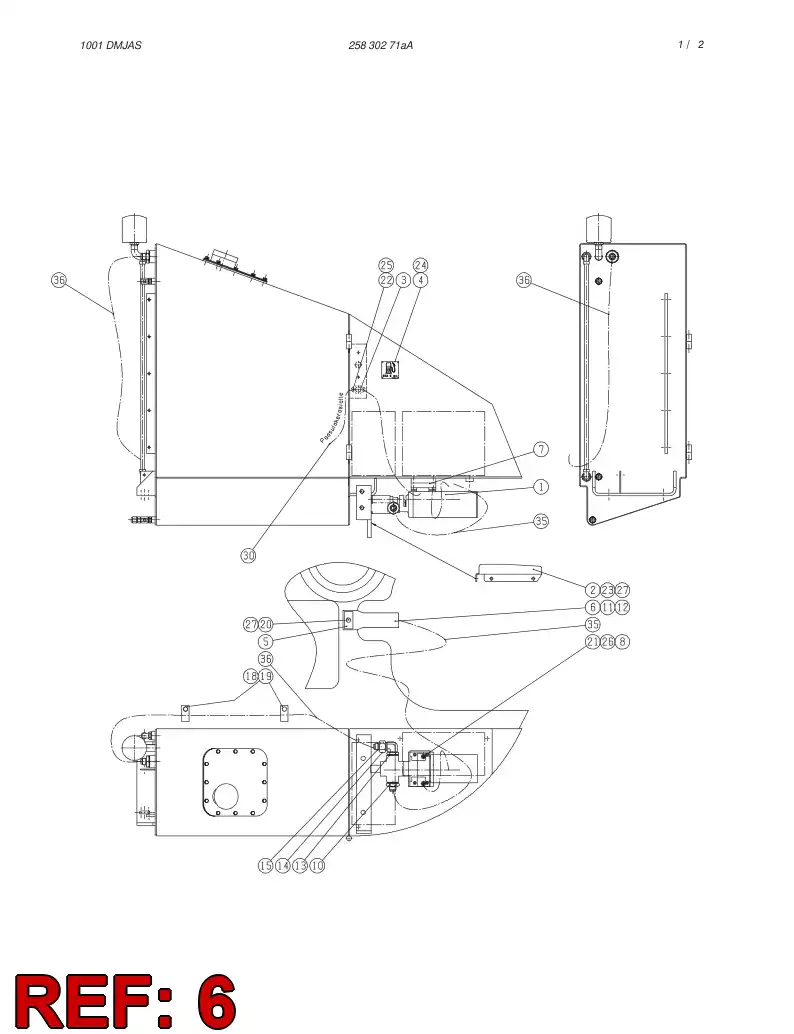 88407669 884 076 69 Air hose - Sandvik Technical Drawing