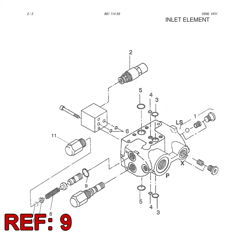 88410629 884 106 29 O-RING - Sandvik Technical Drawing