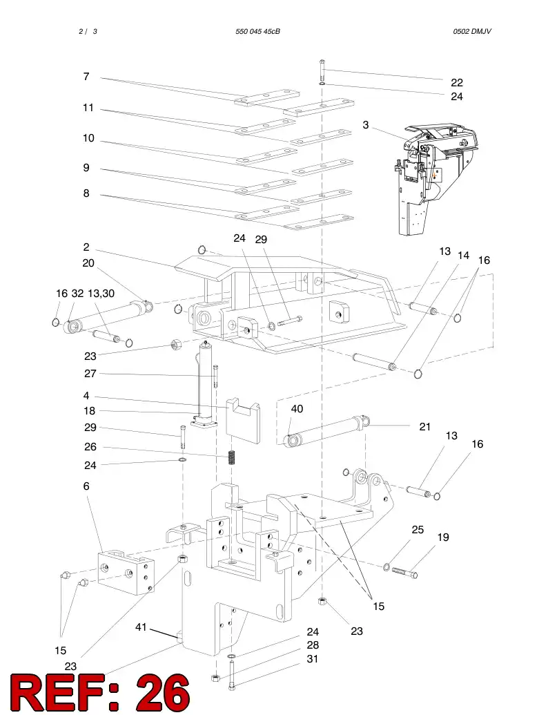 88412499 884 124 99 BREAK SPRING - Sandvik Technical Drawing