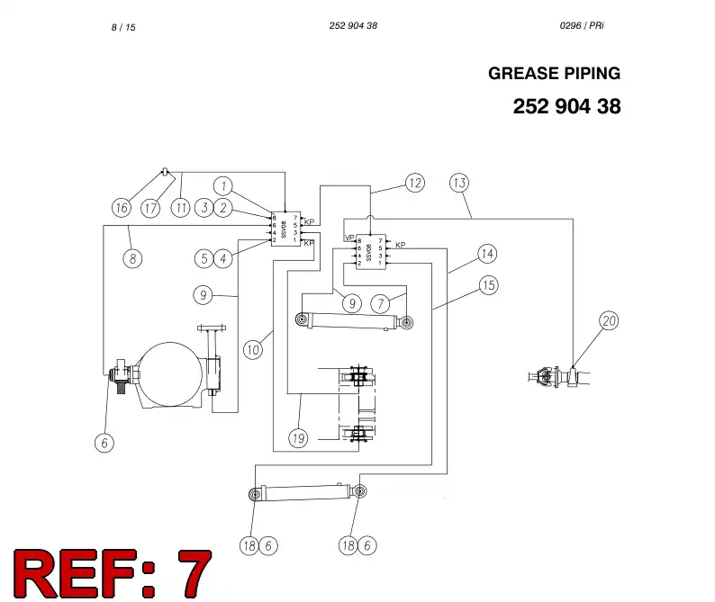 88421389 884 213 89 HOSE ASSEMBLY - Sandvik Technical Drawing
