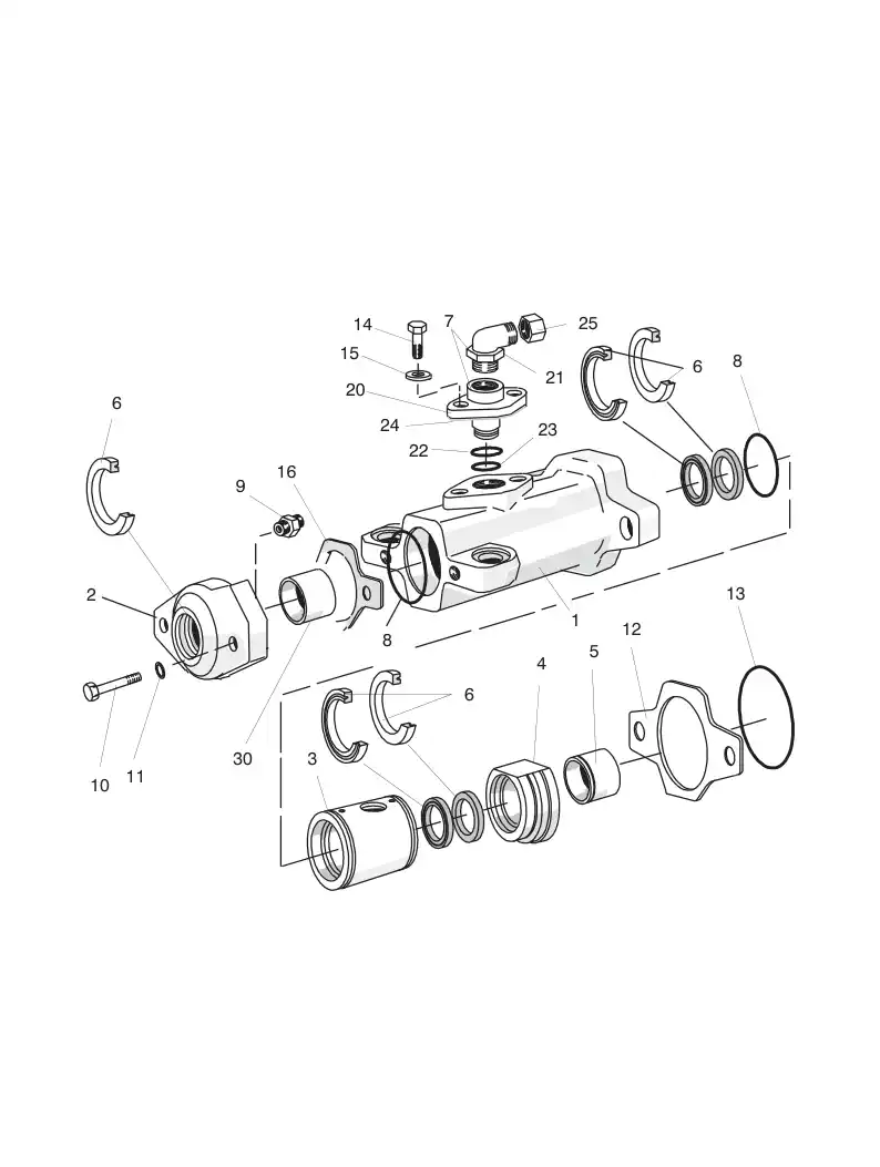 88423429 884 234 29 SEAL KIT FOR FLUSHING HOUSING - Sandvik Technical Drawing